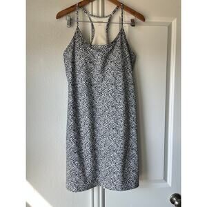 Old Navy Active Powersoft Black/White Spotted Print Athletic Dress | Size Large